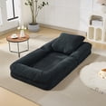 thumbnail image 2 of Grand Canapé-Lit de Repos Réglable à 5 Positions – Fauteuil de Sol pour Chien Humain avec 2 Oreillers Doux, Fauteuil Inclinable Pliable Confortable en Chenille Type Tatami en Forme de Pouf – Salon, Chambre, Lecture, 2 of 8