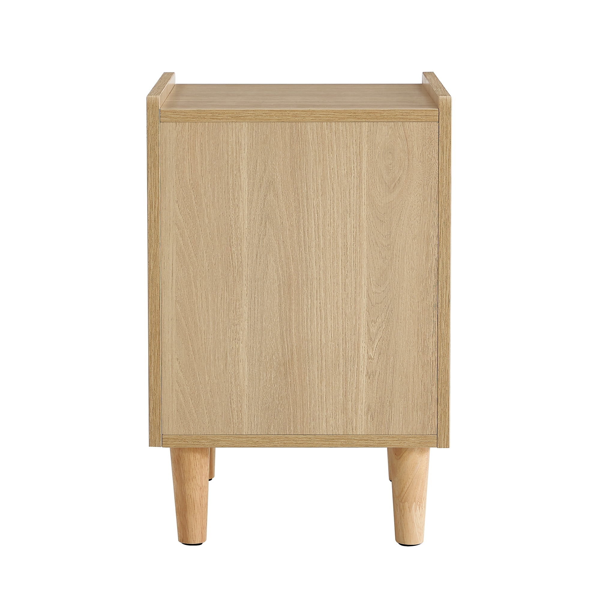 Resenkos Modern Natural End Side Table Nightstand, Bedroom Furniture with Rattan Drawers Resenkos Modern Natural End Side Table Nightstand, Bedroom Furniture with Rattan Drawers