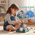 thumbnail image 4 of ZOUBAOQ 7in Camping Small Tent Shooting Props Mini Tent Cotton - House Miniature, 4 of 8