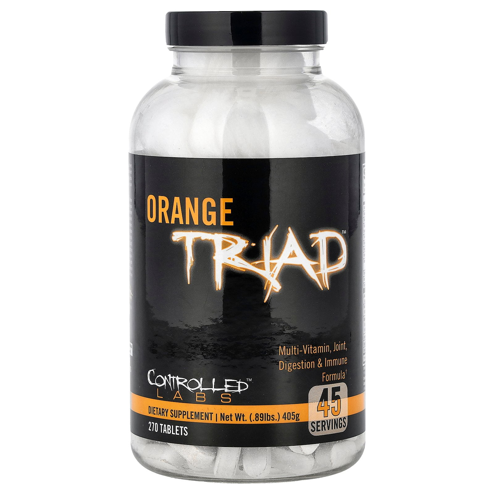 Controlled Labs Orange Triad, Multi-Vitamin, Joint, Digestion & Immune Formula, 270 Tablets