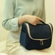 thumbnail image 5 of Bolsa de maquillaje, bolsa de viaje para cosméticos, bolsa de mano portátil para cosméticos para mujer, bolsa de artículos de tocador grande, organizador, 5 of 5