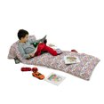 thumbnail image 3 of Floral Floor Pillow Lounger Cover, Vintage Colorful Flowers and Curls on White Background Romantic Spring Pattern Print, Nap Mat Printed Fabric Case for 5 Pillows, 88" x 27", Multicolor, by Ambesonne, 3 of 5