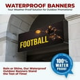 thumbnail image 5 of Football Large Banners and Signs for Outdoor by DreamController-Polyester Banner with 4 Holes for Easy Hang Indoor & Outdoor| 4x2 Feet UV & Water Resistant HD Banner| Made in USA, 5 of 6