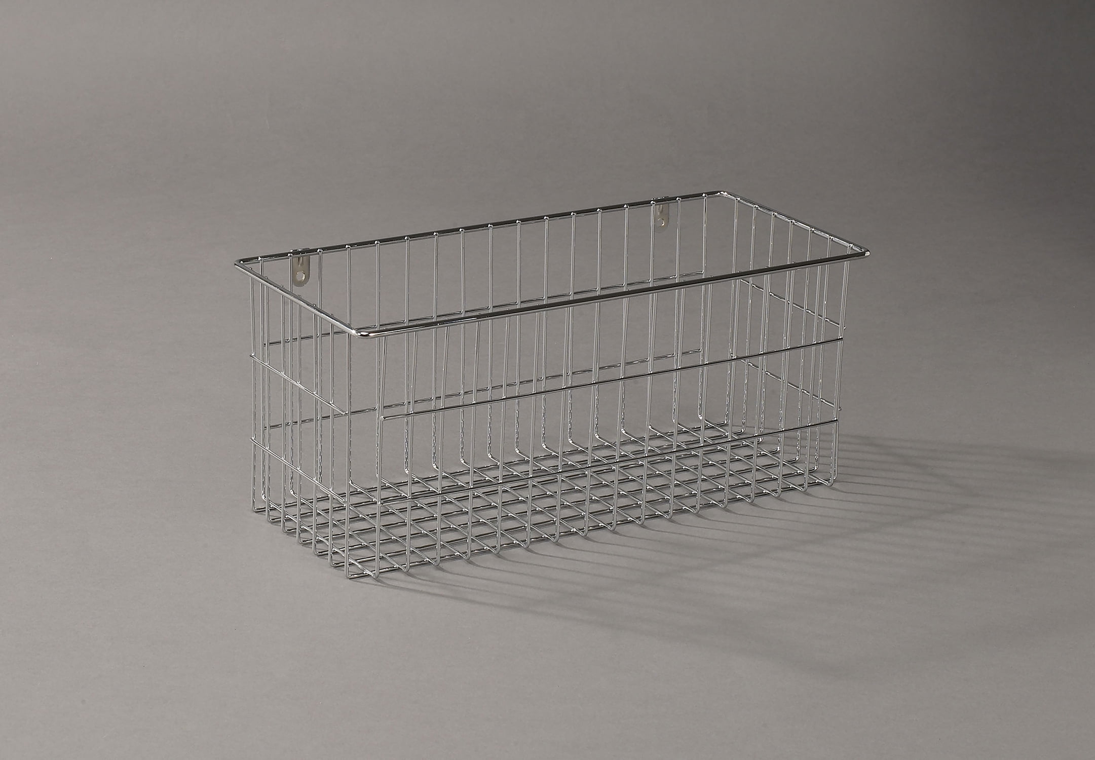 More Inside Large Wire Basket Durable Cabinet Organizer, Silver