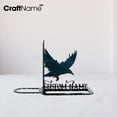 thumbnail image 3 of Craftnamesign Custom Raven Metal Bookend, Book Stand for Reading Corner Decor, Gift For Bookish, 3 of 3