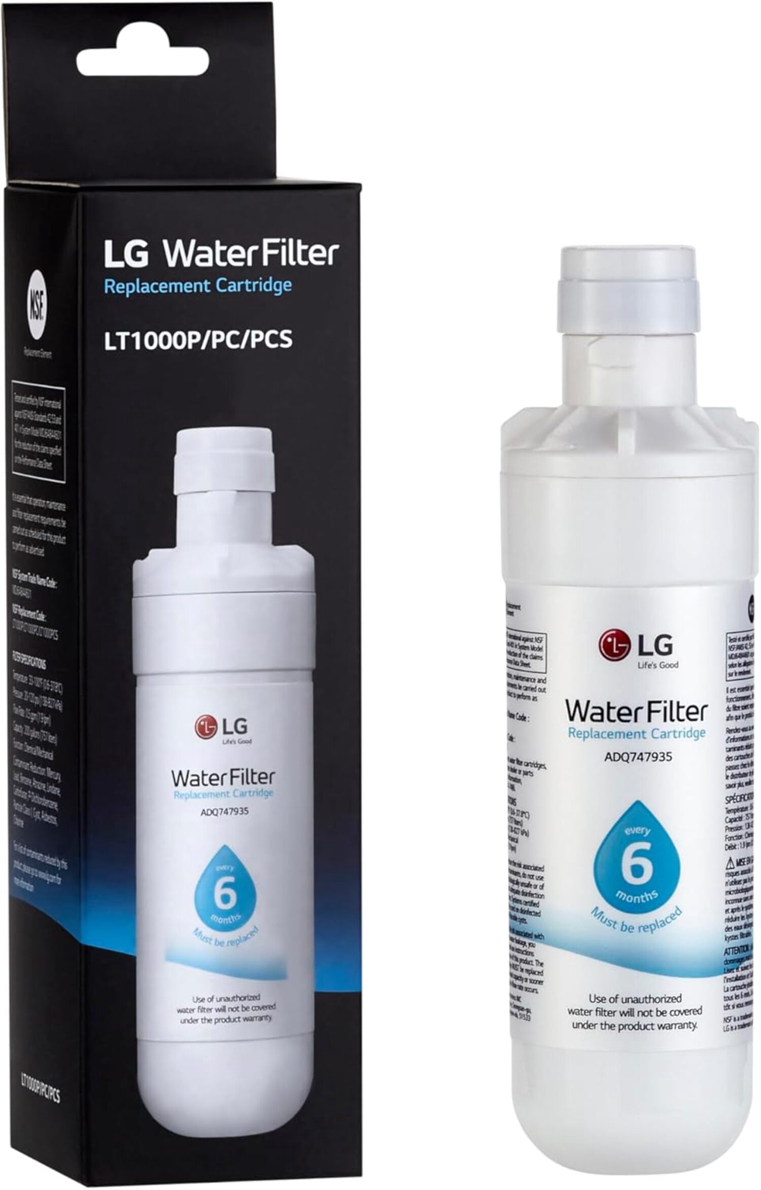 LG LT1000P 6 Month / 200 Gallon Capacity Replacement Refrigerator Water Filter