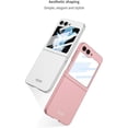 thumbnail image 2 of case for Z Flip 5 Case with Screen Protection- Ultra Thin Matte PC Protective Cover Shockproof, Anti-Drop and Wear-Resistant Galaxy Z Flip 5 Case for Samsung Galaxy Z Flip 5, Pink, 2 of 10
