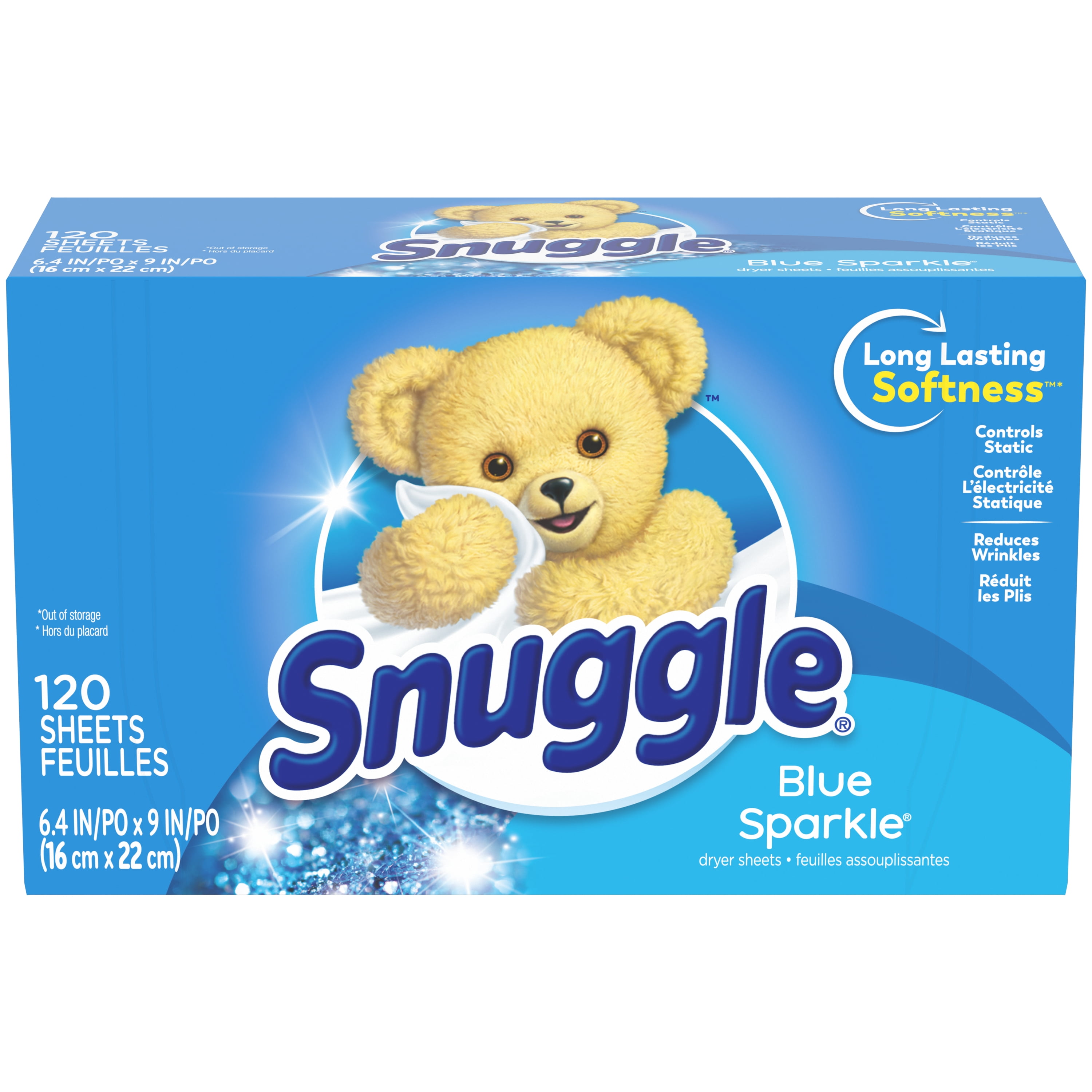 Snuggle Fabric Softener Dryer Sheets, Blue Sparkle, Count - Walmart.com