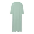 thumbnail image 6 of CAIXIA Robes For Women Plush Women's Soft Casual Nightgown Loose Fit Short Sleeve Sleepwear Comfortable Robe for Home, 6 of 6