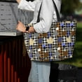 thumbnail image 7 of Lsque maple leaves Houndstooth Beach Travel Bag - Water-Resistant, Large Capacity Lightweight Tote with 7 Pockets for Women and Men - Perfect for Beach, Pool, Gym, and Travel, 7 of 7