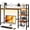 Rustic With Led Strips, variant on Desk Shelf, 38.6 Inch Wood Desk Organizer Shelf for Computer Monitor, Desk Hutch Storage, Desktop Shelf for Top of Desk, 3 Tier Desktop Bookshelf for Home Office Dorm, White