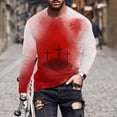 thumbnail image 1 of Blusas y camisas de manga larga y cuello redondo para hombre, camisetas informales con estampado de cuello redondo, blusas de manga corta para hombre, 1 of 5