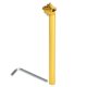 thumbnail image 1 of Poste de asiento de bicicleta Unique Bargains 28.6x350mm, tubo de asiento de aleación de aluminio tono dorado, ajustable de ángulo extra largo, 1 of 7