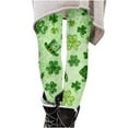 thumbnail image 4 of Auroural Leggings for Toddler Girls Green Girls St. Patrick's Day Printed Pants High Waist Stretchy Soft Tights 4 Years Green, 4 of 7