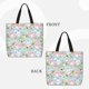 thumbnail image 2 of Fotbe Love You Rabbit Bolsa Tote con Estampado para Mujer, Bolsos con Cremallera, Bolsa de Hombro Casual de Gran Capacidad con Bolsillos Internos, 2 of 7