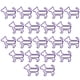 thumbnail image 2 of 20 clips marcapáginas de metal con forma de dibujos animados para suministros de oficina, clips de cachorro morado, 2 of 8
