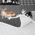 thumbnail image 5 of Homewish Rustic Farmhouse Hunting Twin Quilt Set,Wild Mallard Deer Twin Coverlet Set For Boys Men,2 Pieces, 5 of 7