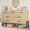 Natural Wood, variant on EastVita Modern Black Wooden Storage Dresser Chest with 7 Ample Drawers For Living Room and Bedroom