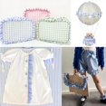 thumbnail image 4 of QZS Gingham Ribbon Fabric Edge Trimming,5 yards Satin Ruffle Trim Fabric Trims 1.6 inch Pleated Fabric Ribbon for DIY Dress Headwear Decoration and Gift (Blue), 4 of 4
