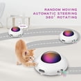 thumbnail image 2 of Interactive Cat Toy for Indoor Cats with Rotating Feather, UFO Interactive Electronic Cat Toy(Smart Mode, Low Noise, Auto Shut-Off, Random Moving Feather, USB Charging) Automatic Cat Toys, 2 of 7