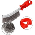 thumbnail image 2 of Wire Scratch Brush Stainless Steel Wire Hand Brush with Polyurethane Handle Wire Scratch Brush Bristles Rust for Paint ,Heavy Stainsa and Rust Removal Tool, 2 of 7