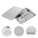 thumbnail image 4 of Bandeja rectangular de acero inoxidable con 4 secciones para servir alimentos., 4 of 5