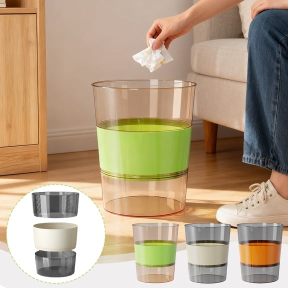 Kitchen Trash Can, Step-On Garbage Can with Lid, Tall Kitchen & Bathroom Trash Can, Small Office Waste Bin, White - Xuniizn