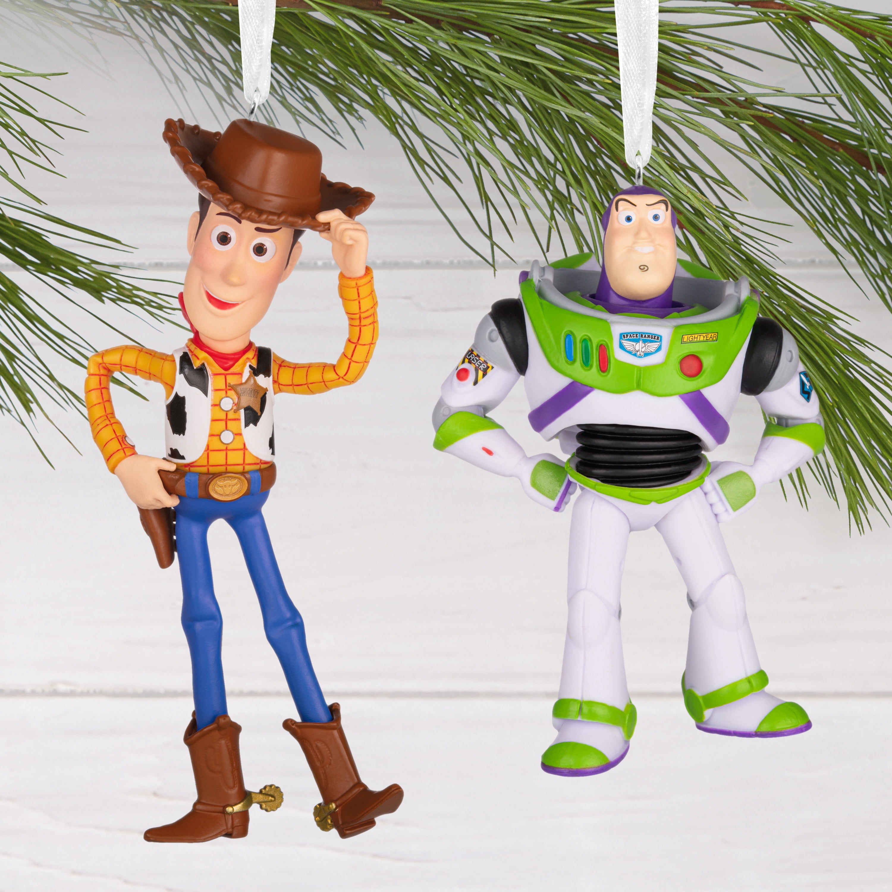 Hallmark Ornaments (Disney/Pixar Toy Story Woody Buzz), Set of 2, 1 Count