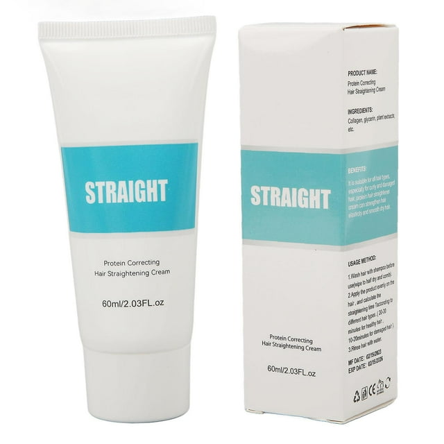 Crème lissante protéinée pour cheveux abîmés, correcteurs, lissants, réparateurs, lissants, 60 ml