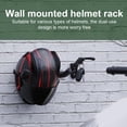 thumbnail image 4 of VIVIDCRAFT Hook Black Electric Vehicle Helmet Rack Wall Mount Helmet Free Punching Hanging Hat Storage Rack Motorcycle Helmet Rack Hook, 4 of 7