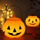 thumbnail image 2 of Lámpara de calabaza de Halloween, caja de dulces de calabaza portátil, accesorios de rendimiento para niños, Cubo de calabaza luminoso con tapa, nuevo, 2022, 2 of 4