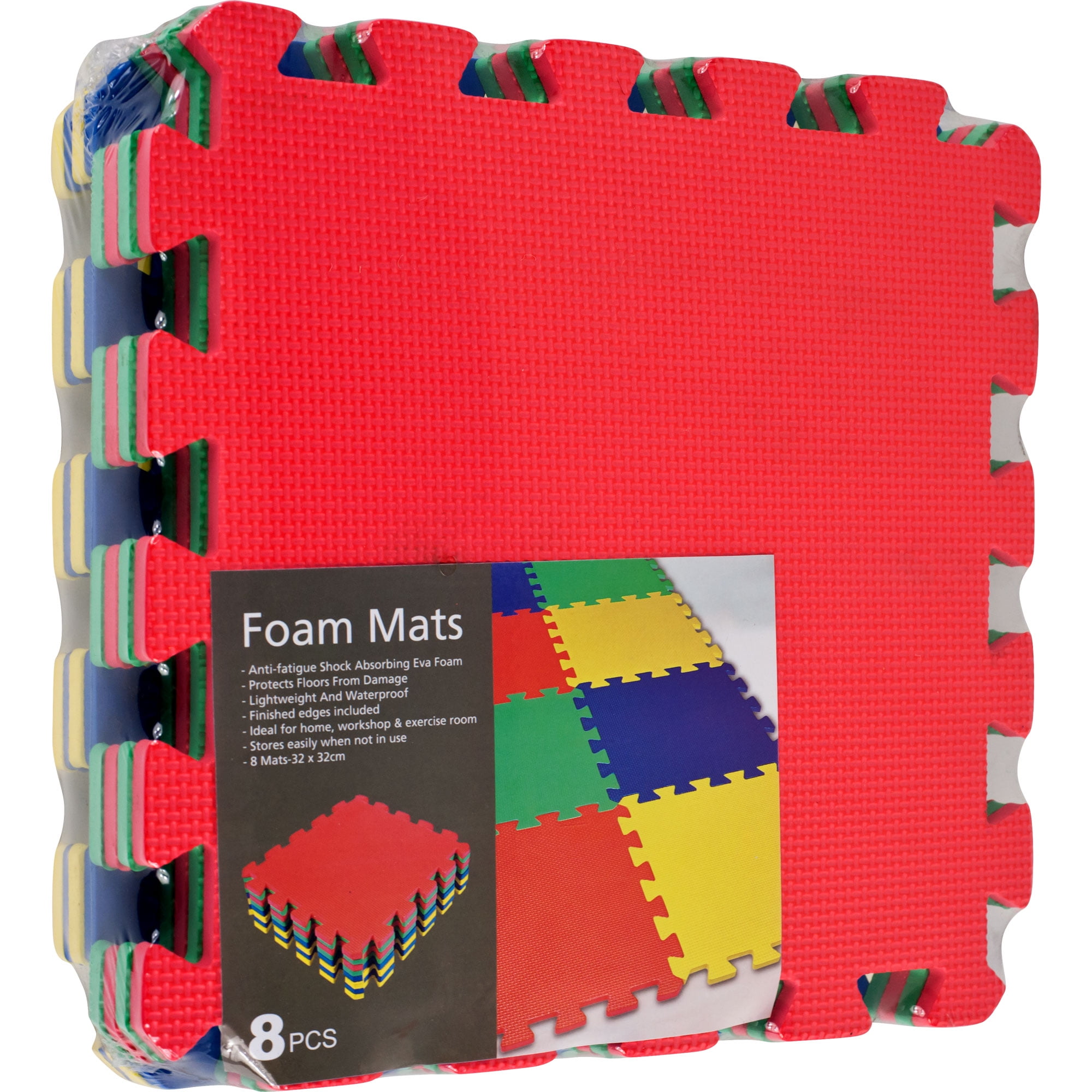 Stalwart 32 Piece Multi-Color Interlocking EVA Foam Mat 24.5 x 48 in
