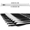 thumbnail image 2 of KESHES Archery Carbon Arrows for Compound & Recurve Bows - 30 inch Youth Kids and Adult Target Practice Bow Arrow - Removable Nock & Tips Points 12 Pack, 2 of 7