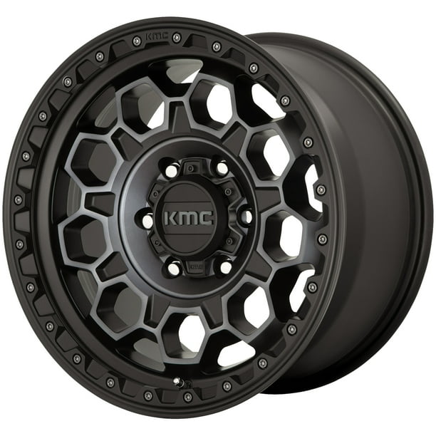 KMC KM545 17x9 5x5" +18mm Black/Tint Wheel Rim 17" Inch