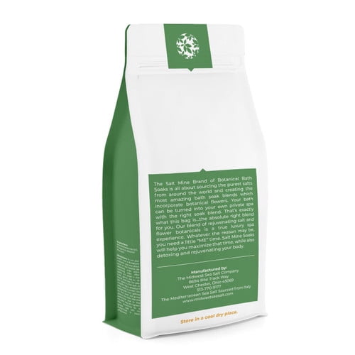 Chamomile Flower Botanical Coarse Grain (2mm) Bath Salt Blend 20 lbs - Custom - Purple