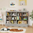thumbnail image 4 of Costway 34.5" Kids Bookshelf 5 Cube Open Storage Shelf with Anti-Tipping Kit Display Rack, 4 of 12