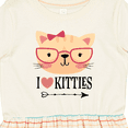 thumbnail image 4 of Inktastic Cat Lover I Love Kitties Girls Toddler Dress, 4 of 5