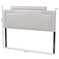 thumbnail image 6 of Casey Modern and Contemporary Greyish Beige Fabric Queen Size Headboard, 6 of 6