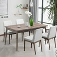thumbnail image 4 of Costway Mid Century Dining Table Rectangular Top Wood Legs Kitchen Dining Room Furniture, 4 of 6