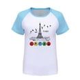 thumbnail image 4 of Toddler Girl Shirts 4t Cartoon Print Funny Short-Sleeve T-Shirt Tops Round Neck Summer Tops T Shirts for Boys and Girls 9-10 Years（Light Blue）, 4 of 4