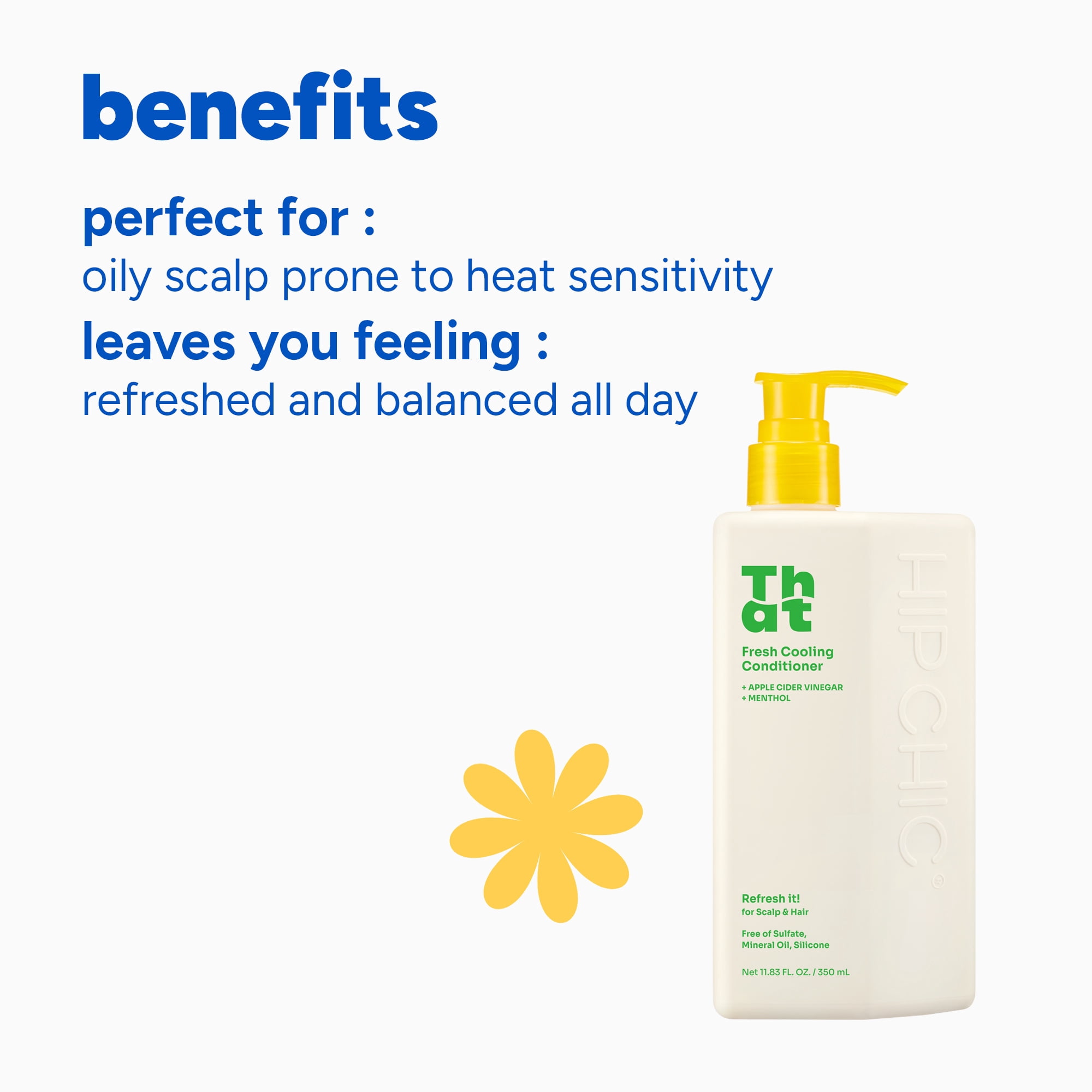 Hip Chic That Fresh Hair Cooling Conditioner, Lightweight Hydration for Refreshing Feel