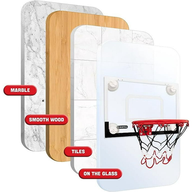 BOHEN Mini Basketball Hoop Stylish Honeycomb Backboard for Kids with Strong  Wall-Mounted Suction Cups - Basketball Toy Gifts for Kids Teens - Suitable