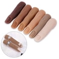 thumbnail image 4 of Nail Art Practice Hand Bendable Fake Fingernail for Starters Print Training Makeup Salon Jewelry Display Stand Halloween Props Type 1, 4 of 7