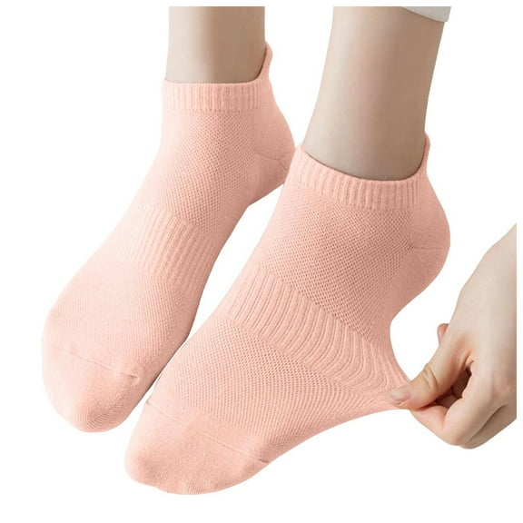 kamemir Womens Socks Ankle Women's Crew Boot Socks(Pink,A)