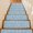 Blue, variant on Sky Blue Flower Stair Treads Non Slip for Steps Pastoral White Plant Petal Leaf Rustic Linen 7 Pcs Reusable Adhesive Stair Runner Mats for Dogs Elders Carpet Treads Rugs for Staircase 8x30 In