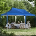 thumbnail image 3 of HOTEEL 10x20 Pop up Canopy Tents for Parties, Waterproof Canopy Tent with Sidewalls, Outdoor Gazebo Canopy with Carry Bag, Tent for Backyard, Wedding, Patio, Event, Commercial, Blue, 3 of 11