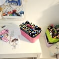 thumbnail image 2 of Small Stackable and Portable Simple 6-Compartment Caddy - Made In USA Hot Pink, 2 of 8