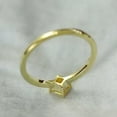 thumbnail image 4 of Princess Cut Yellow Topaz Bands 18K Gold Plating Womens Wedding Tail Ring Sz 4-9, 4 of 5