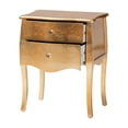 thumbnail image 2 of Baxton Studio Patrice Classic and Traditional Gold Finished Wood 2-Drawer Nightstand, 2 of 7