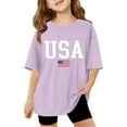 thumbnail image 1 of SUYIDA Toddler Girl Shirts 4t Cute Print Short Sleeve T Shirts Casual Round Neck Oversized Tees Girls' Tops, Tees & Blouses, 1 of 4